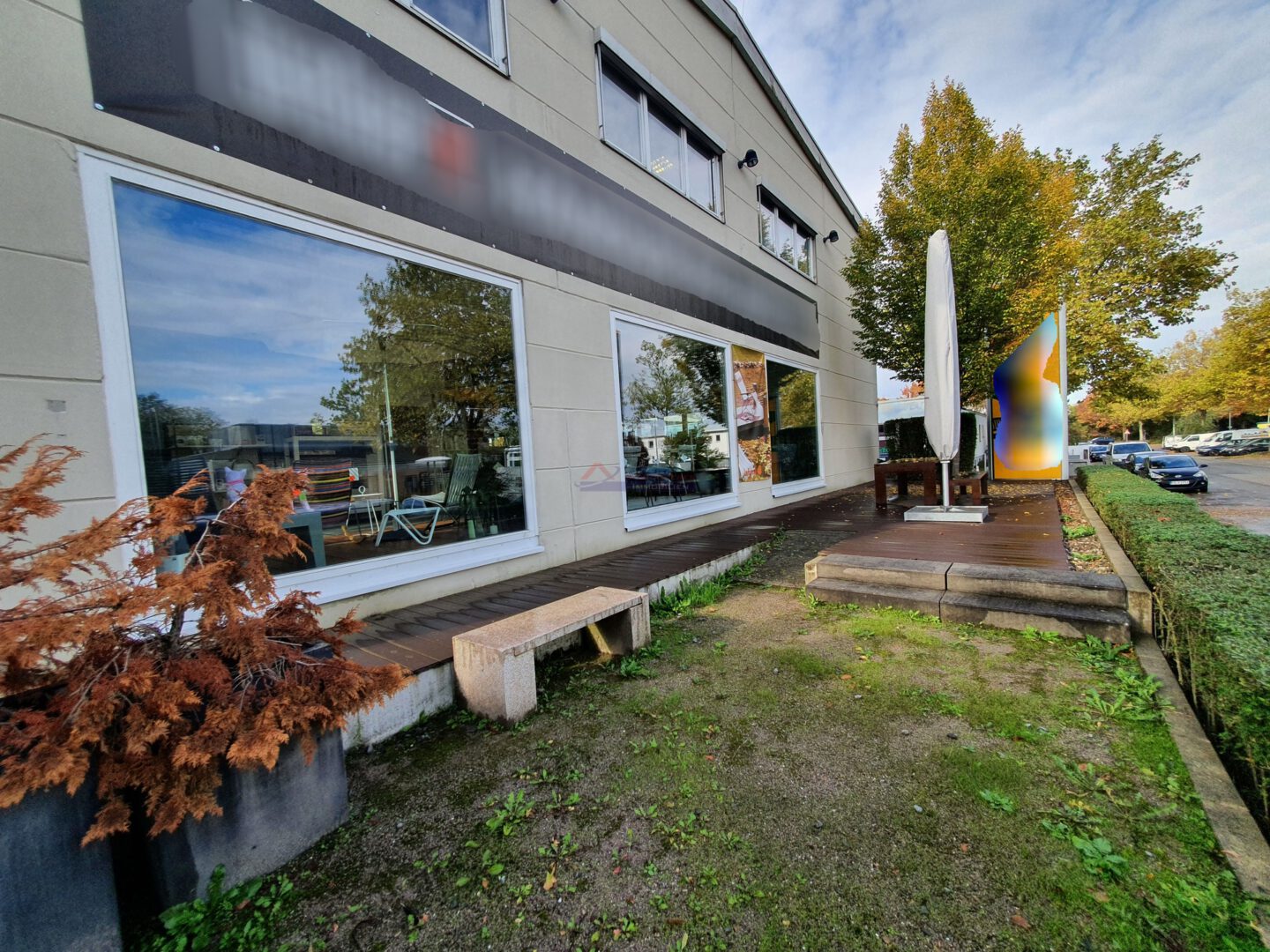 Schaufenster und Vorflaeche